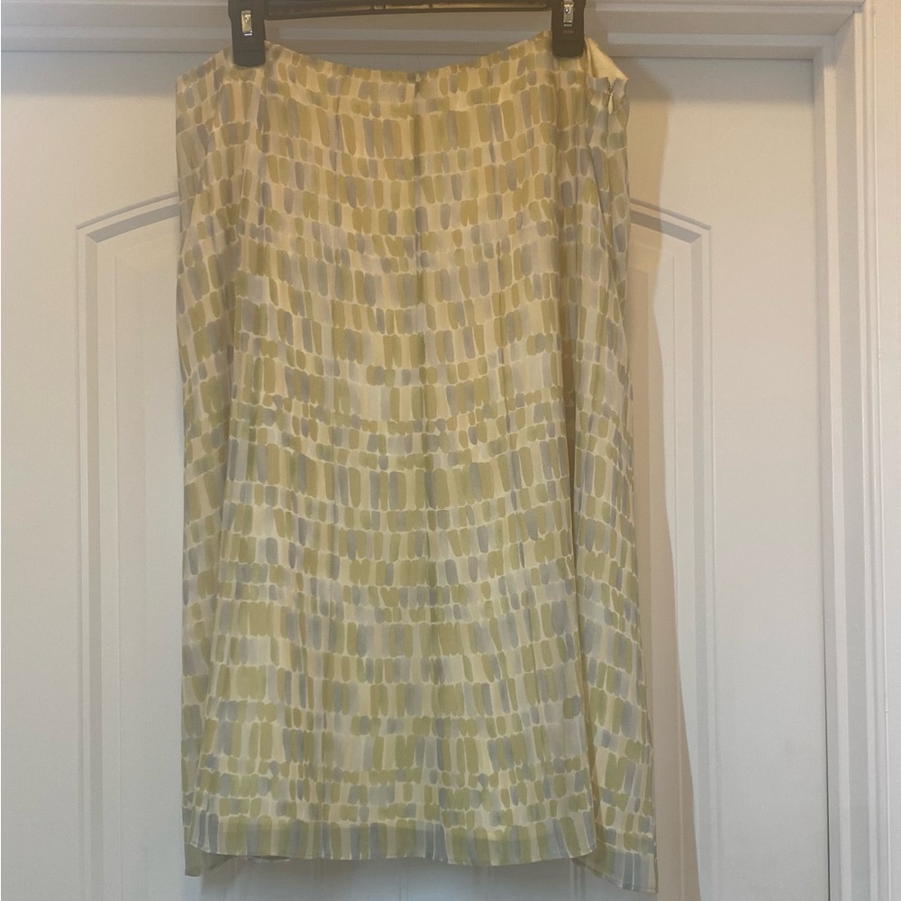 TALBOTS Beautiful Multi-Color Silk Skirt
